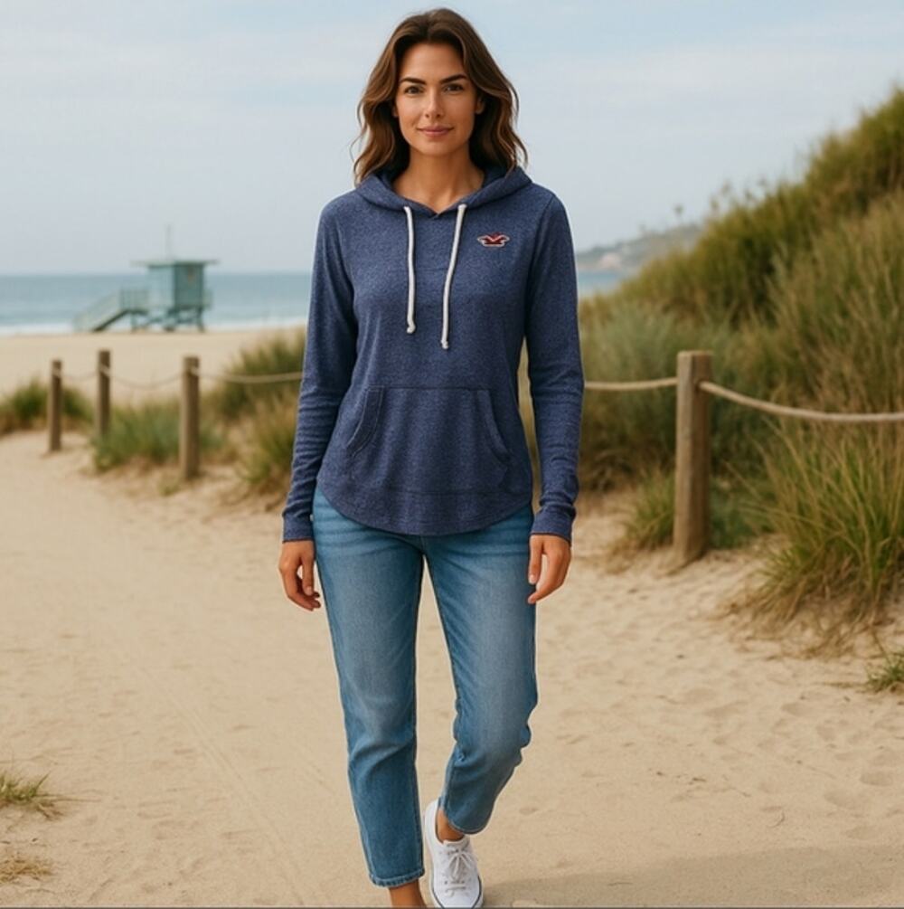 Hollister Long Sleeve Cotton Blend Hoodie Size S